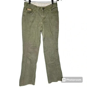 Vintage Womens Tommy Hilfiger Size 5 Bootcut Jeans Green Denim Y2k 2003 264403